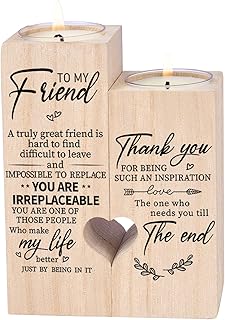 Double-Sided Wooden Candle Holder