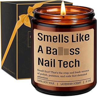 Nail Tech Funny Manicurist Candle