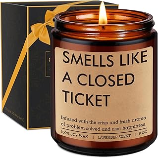 Funny Tech Support Lavender Candle