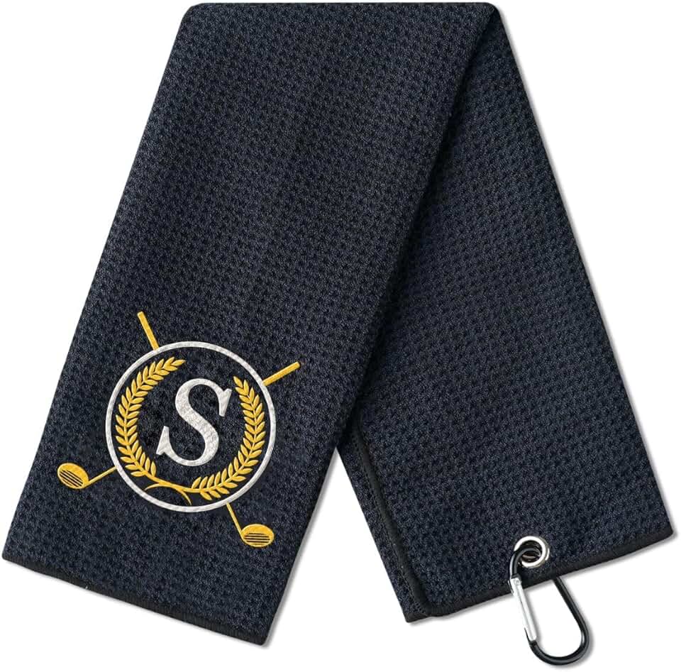 Personalized Golf Towel with Initials