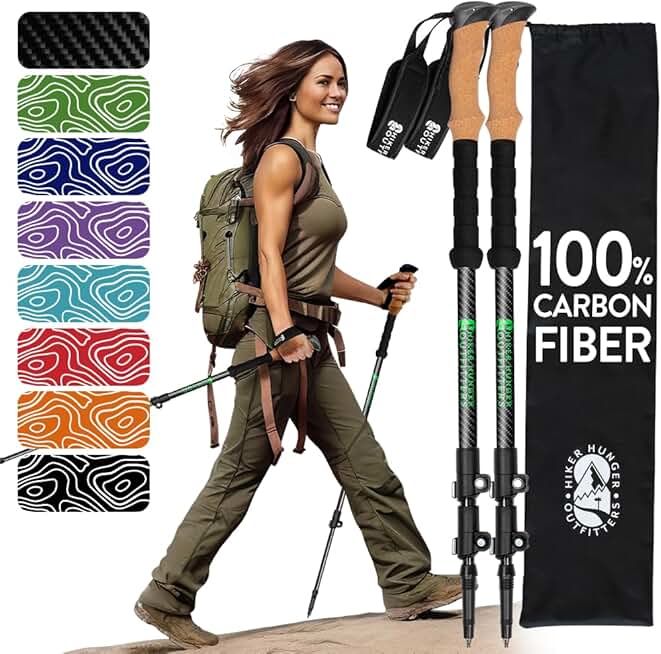 Lightweight Carbon Fiber Trekking Poles