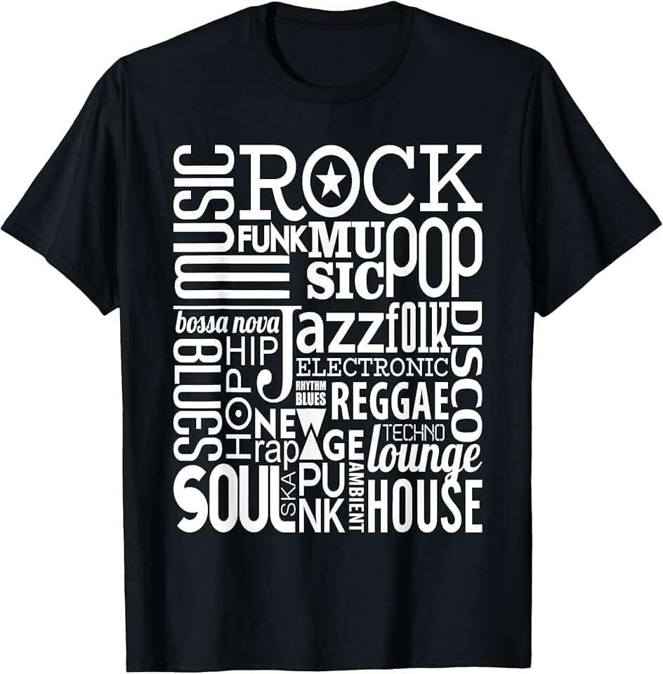 Music Genre T-Shirt or Hoodie