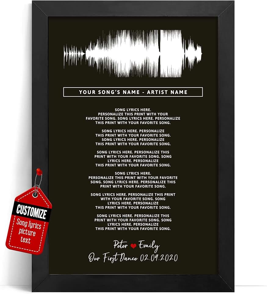 Personalized Song Soundwave Art