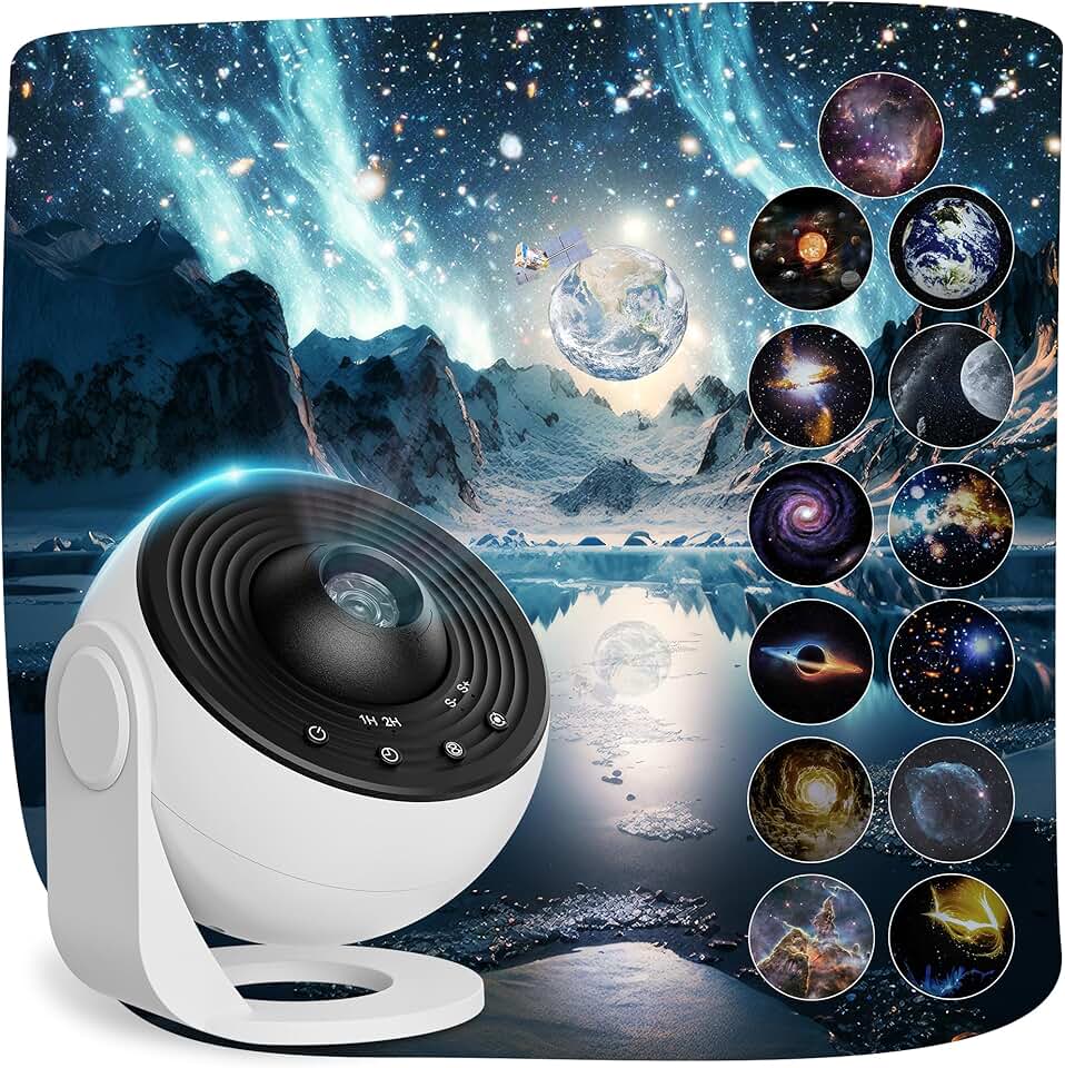 Galaxy Projector Light with Nebula & Stars
