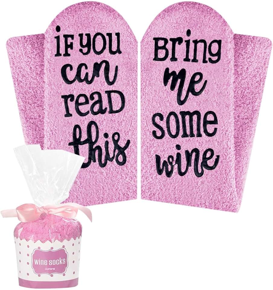Funny Wine Socks (If You Can Read This, Bring Me Wine)