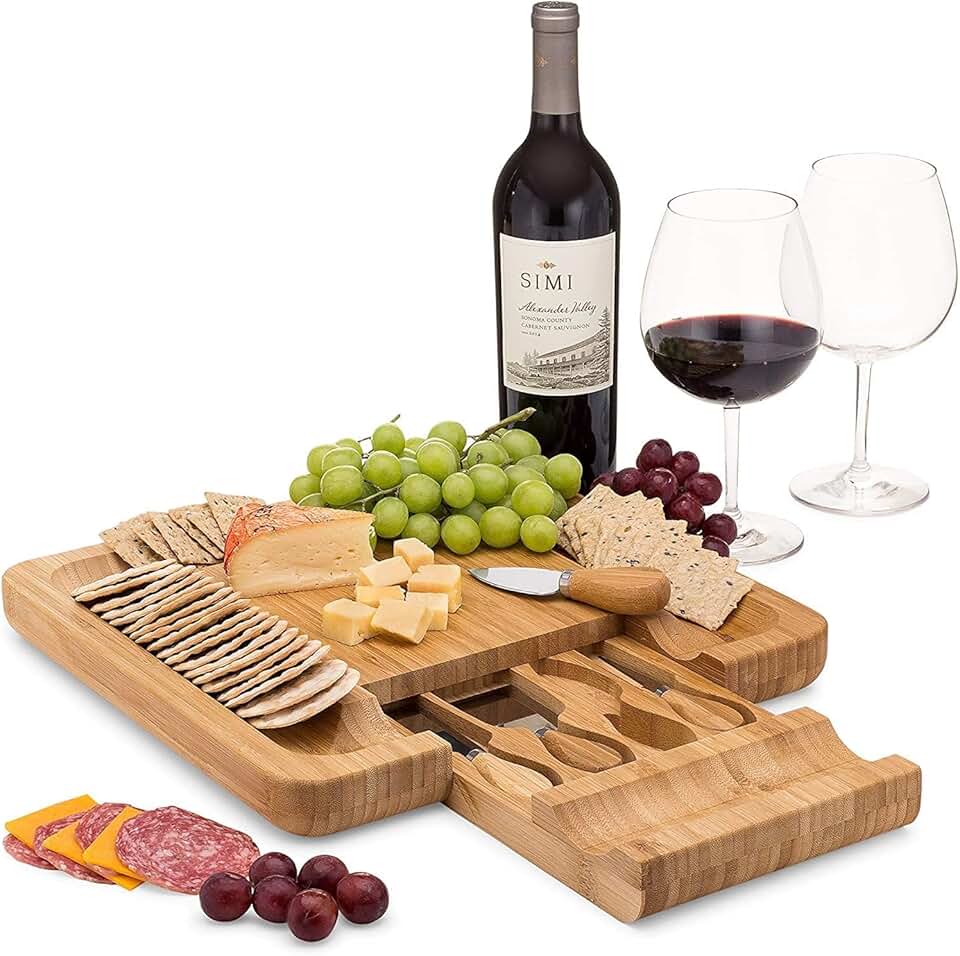 Wine & Cheese Board Set with Utensils