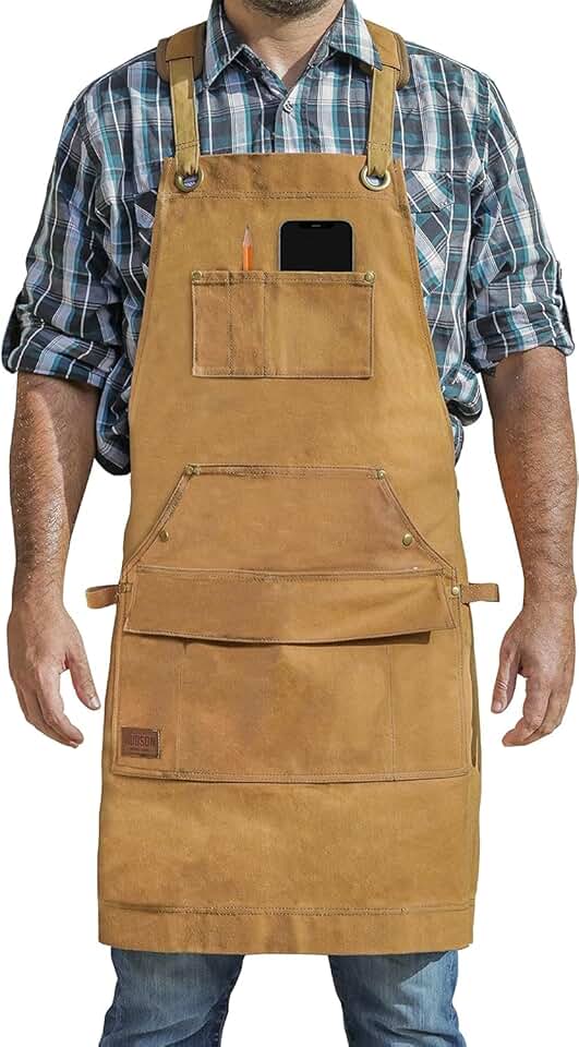 Durable Canvas Woodworking Apron