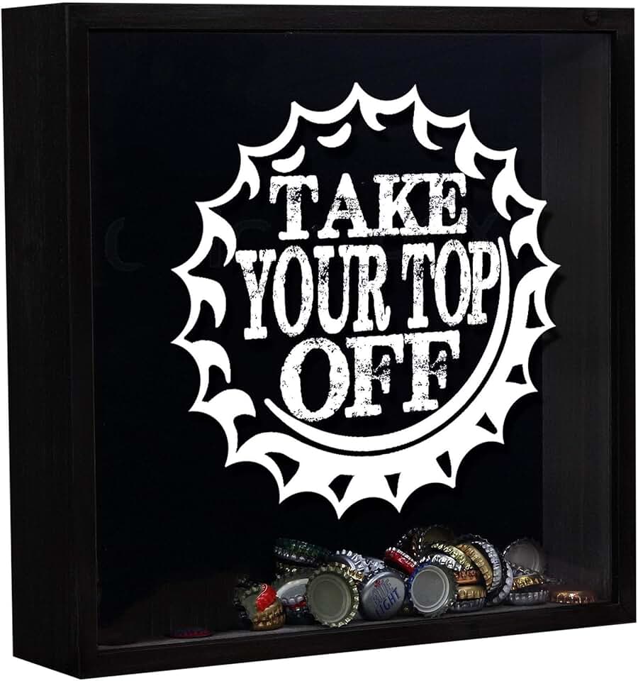Beer Cap Collector Shadow Box