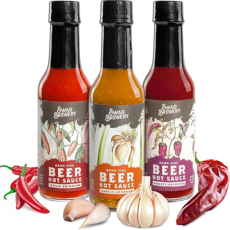 Beer Infused Hot Sauce Trio