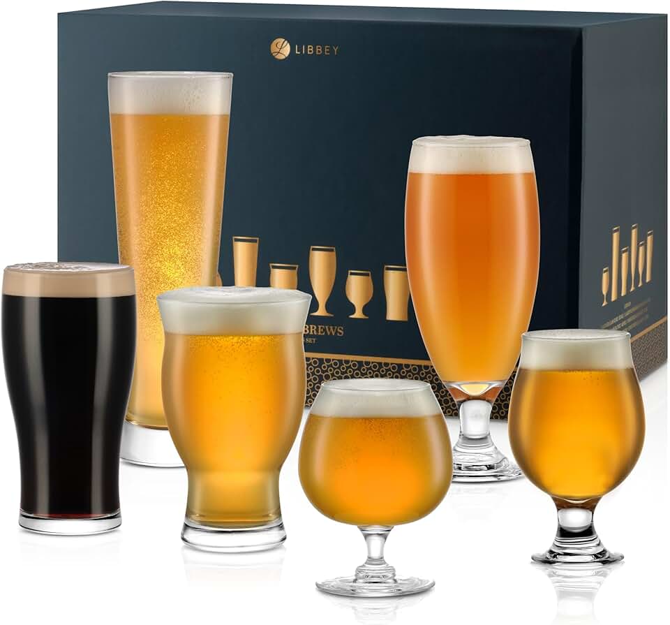 Craft Beer Glassware Set (IPA, Stout, Pilsner)