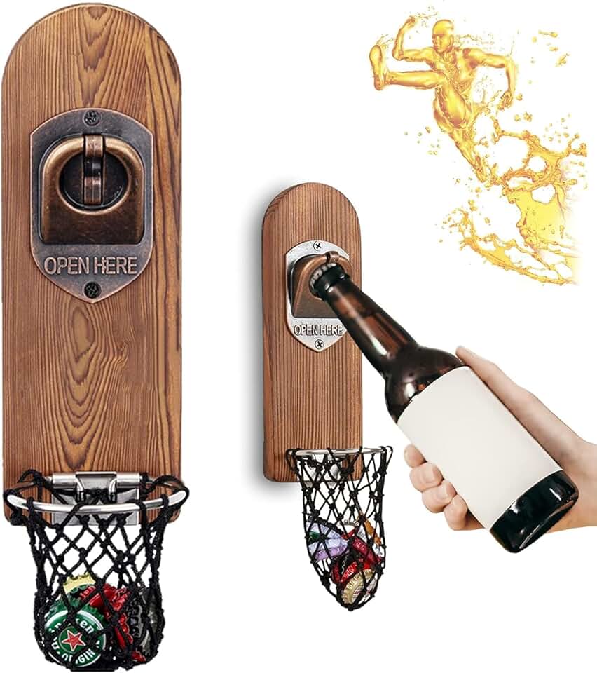 Magnetic Bottle Opener Wall Mount