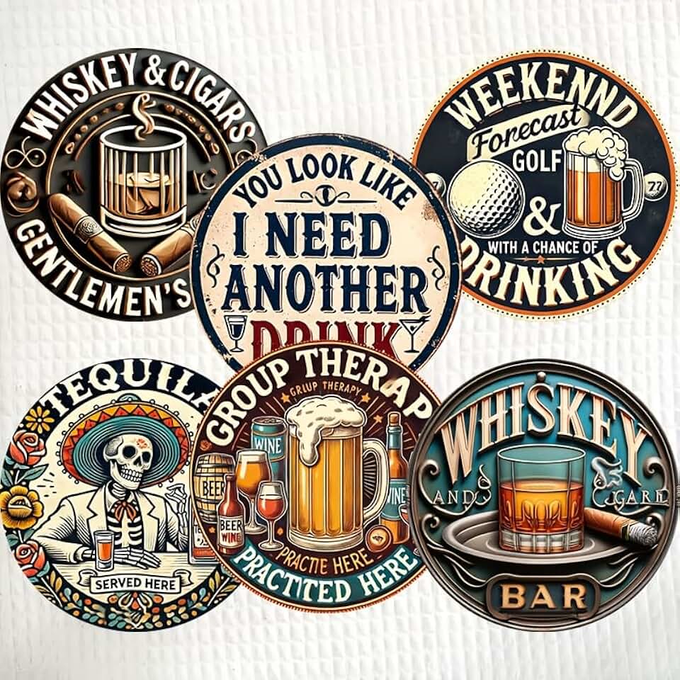 Vintage Brewery Coaster Set
