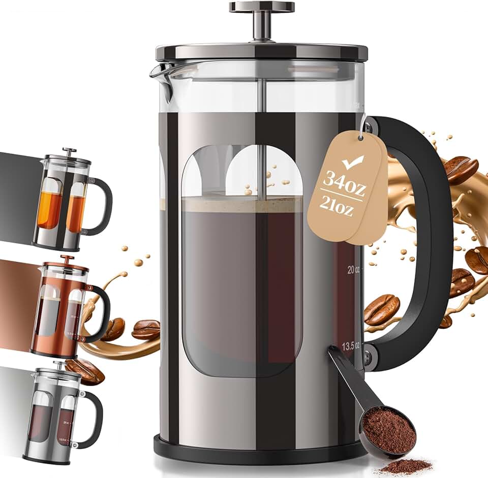 French Press Coffee Maker (34oz)