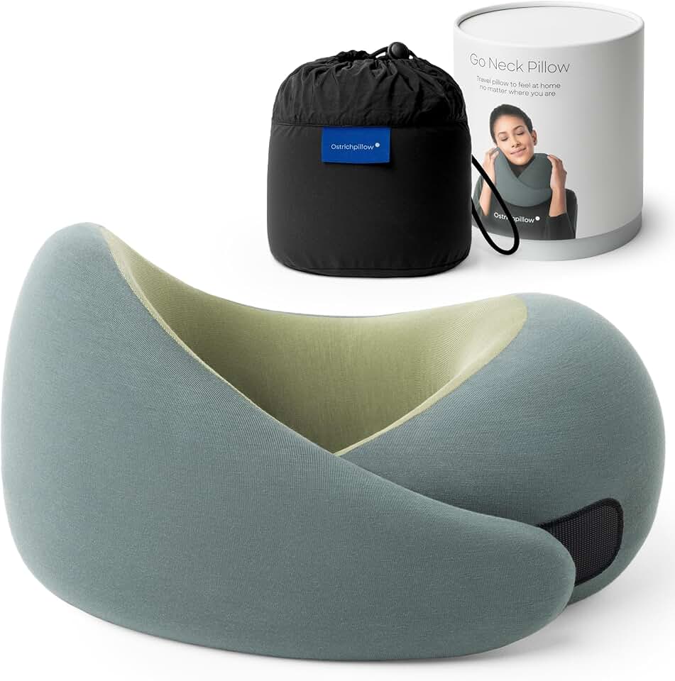 Ergonomic Memory Foam Travel Pillow
