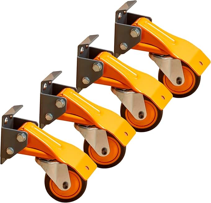 Heavy-Duty Workbench Casters (Set of 4)