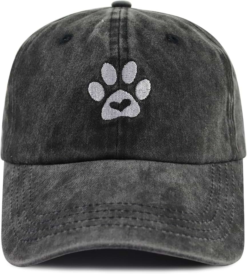 Embroidered Dog Paw Baseball Cap