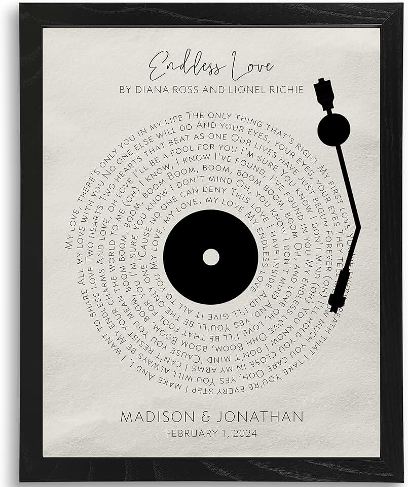 Personalized Song Lyric Art Print