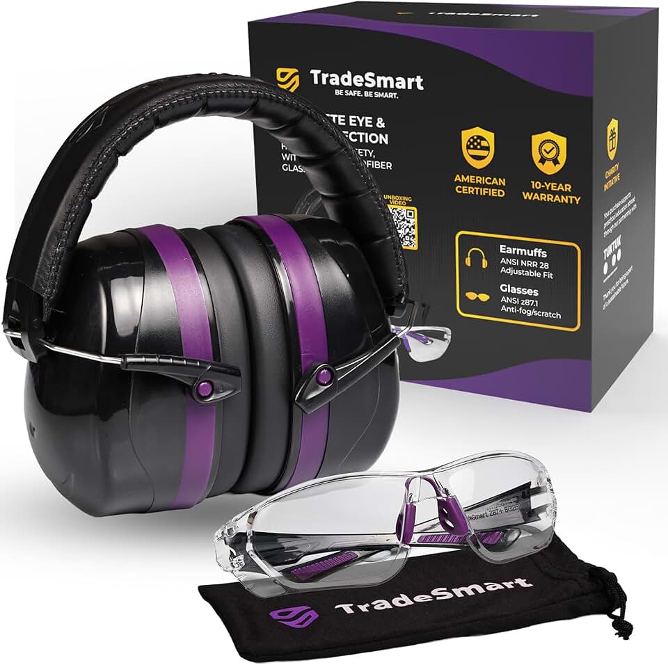 Safety Goggles & Hearing Protection Set