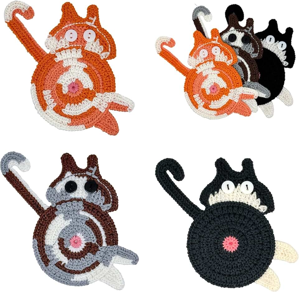 Cat Butt Coasters (Set of 4)