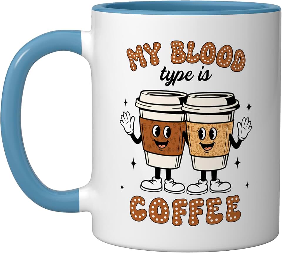 "My Blood Type Is Coffee" Mug