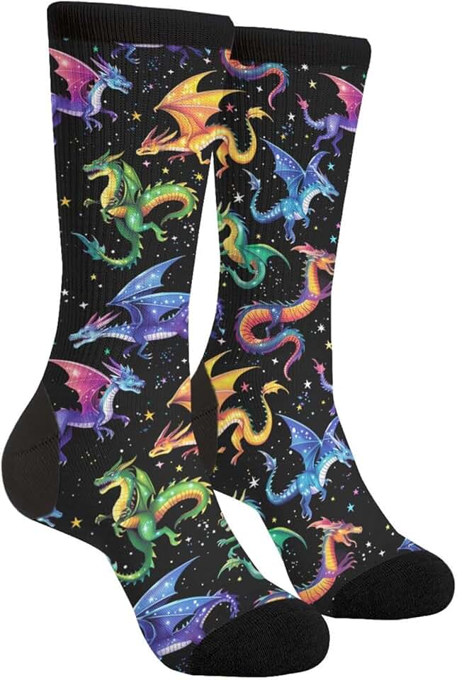 Dragon Scale Pattern Socks (3-pack)