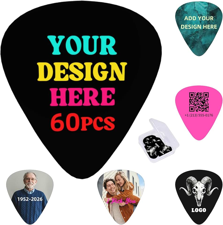 Personalized Guitar Pick Set (10-Pack)