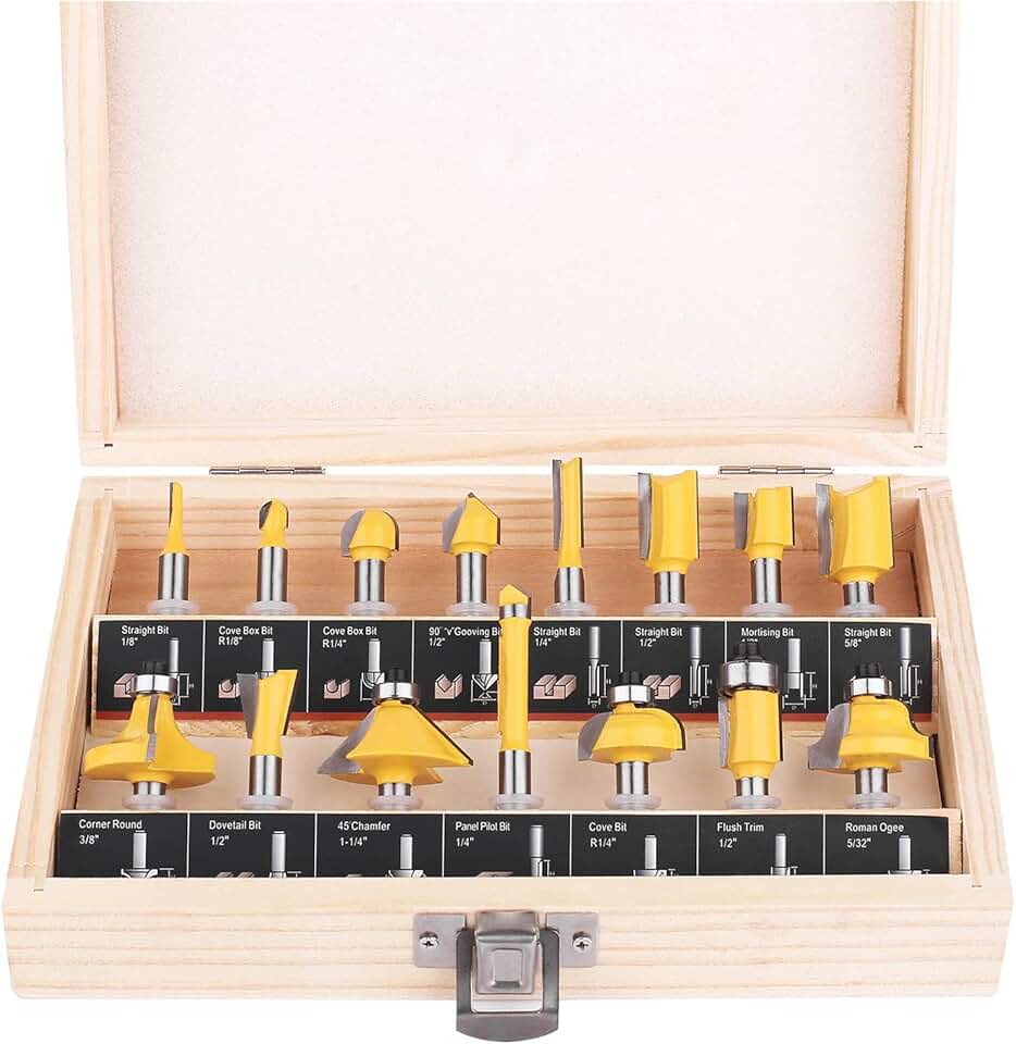 Router Bit Set (15-Piece)