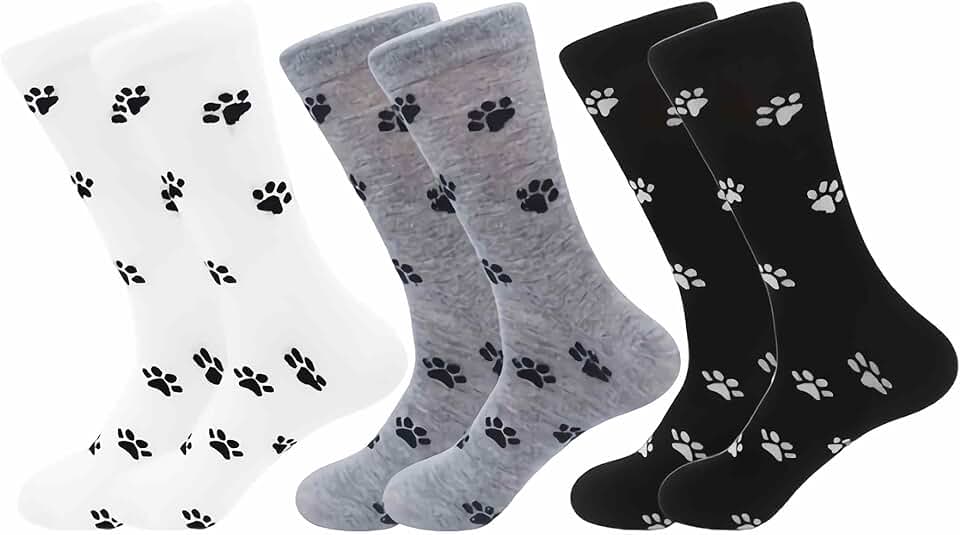 Dog Paw Print Cozy Socks
